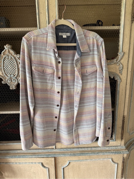 Outerknown Other - Outerknown Pastel Striped Button-Down Shirt - Pink, Cream, Blue